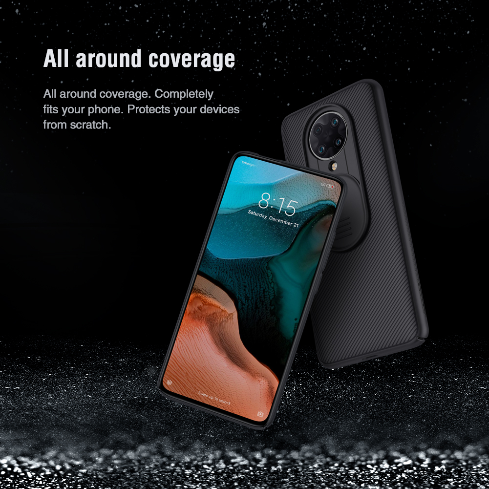 Capa Protetora De Câmera De Corrediça De Nillkin Camshield Para Xiaomi Redmi K30 Ultra