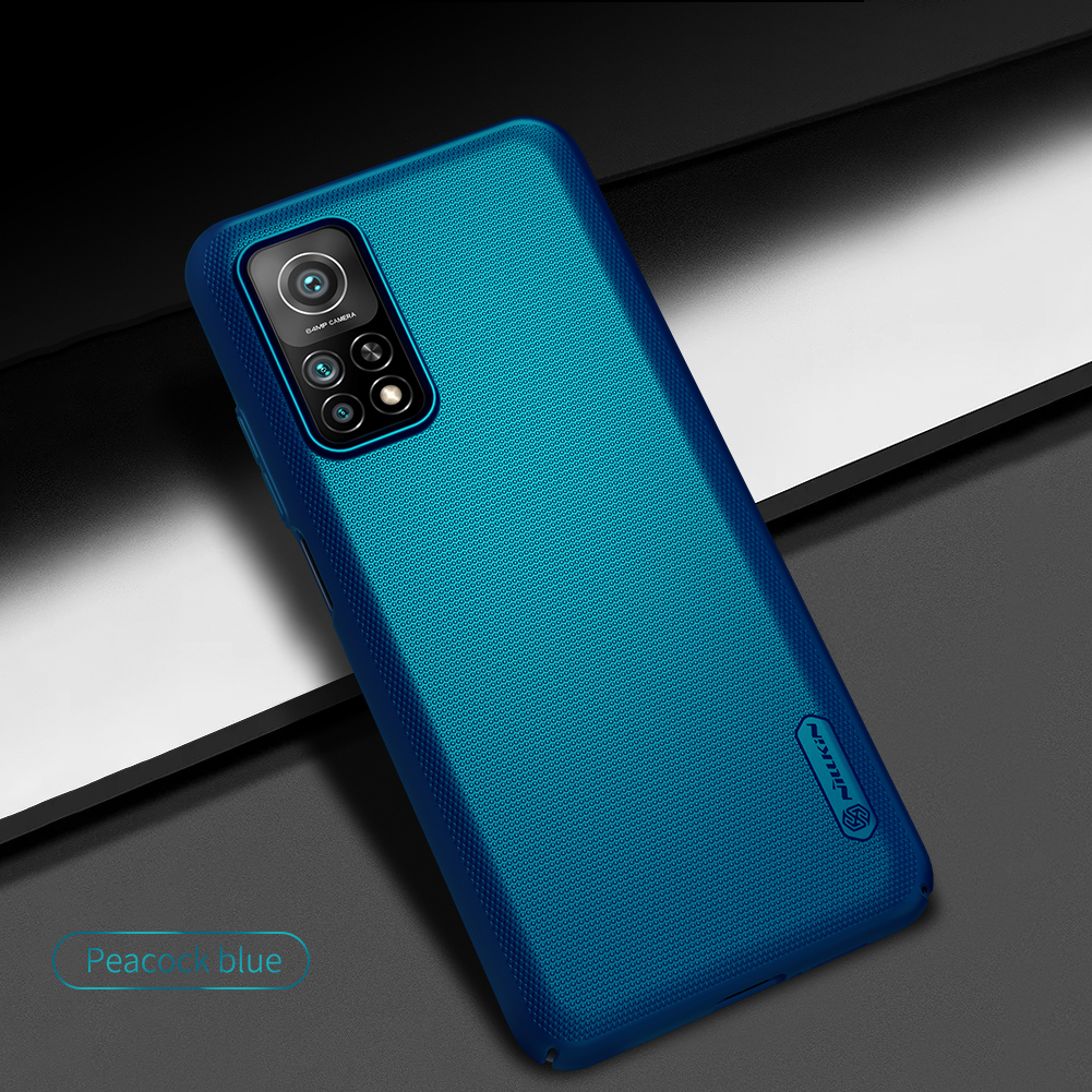 Nillkin Shield Shield Shield Case Per Xiaomi mi 10T 5g/mi 10T Pro 5G/Redmi K30S, Copertina di Telefono Protettivo Anti-fingerprint. - Nero