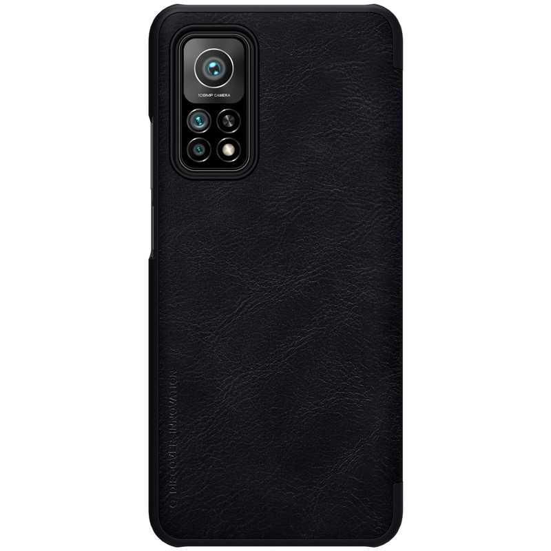 Shell De Couro Da Série Nillkin Qin Para Xiaomi Mi 10T 5G / 10T Pro 5G / Redmi K30 - Preto-2