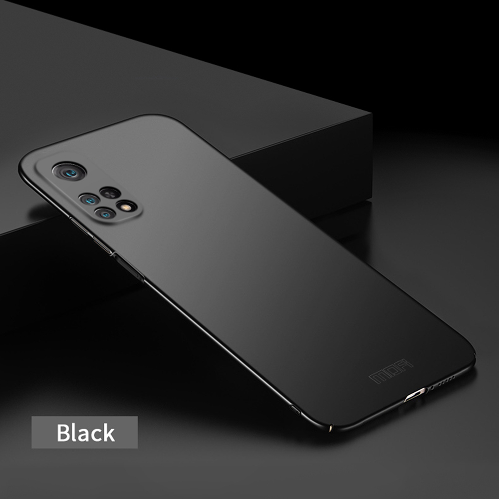 Mofi Shield Anti-Fingerprint Slim Case de PC Dura Esbelada Para Xiaomi Mi 10T 5g/mi 10T Pro 5g/redmi K30S - Negro