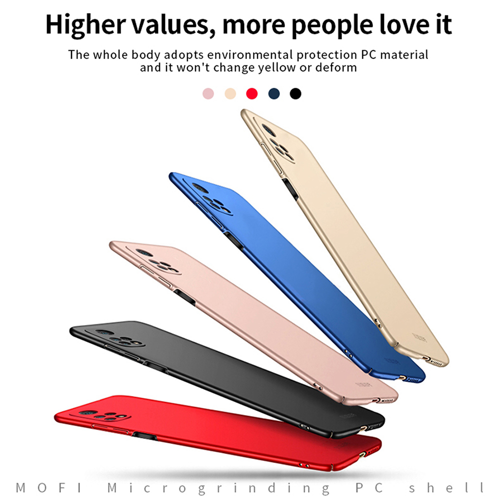 MOFI Shield Anti-Fingerprint Slim Slim Slim Hard PC Case Per Xiaomi Mi 10T 5g/mi 10T Pro 5G/Redmi K30S - Nero