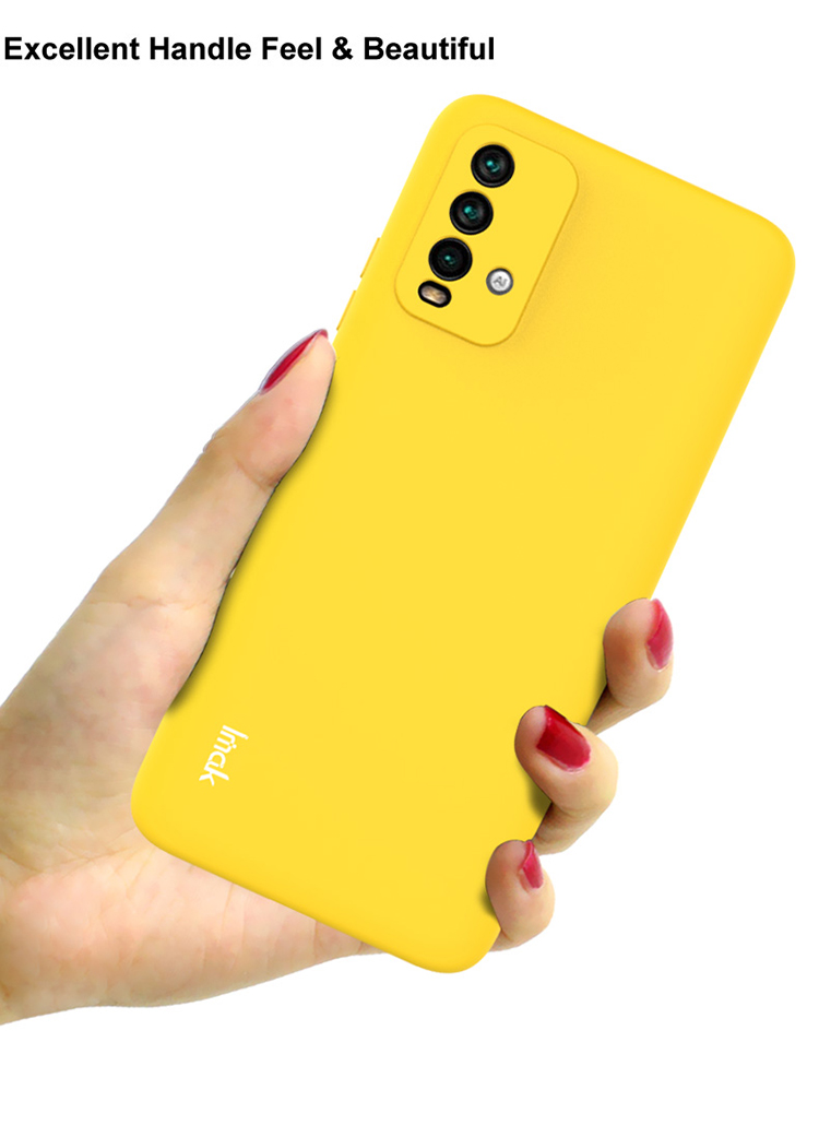 Serie UC-2 IMAK Case di Copertura TPU Soft Multi-color Ben Protetta Per Xiaomi Redmi Note 9 4G (Qualcomm Snapdragon 662)/9T/9 Power - Nero