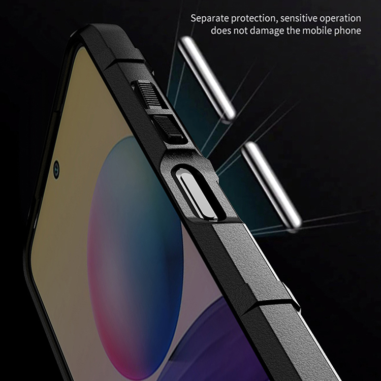 Shock-proof Rugged Square Grid Texture TPU Shell Case for Xiaomi Redmi Note 10 5G / Poco M3 Pro 5G / 4G - Black-15