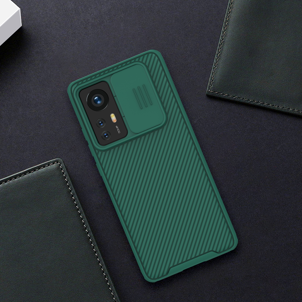 Nillkin Camshield Pro Anti-Fingerprint Capa Híbrida Capa Híbrida Com Capa de Proteção Contra a Câmera Para Xiaomi 12 5g/12x 5g/12s 5g - Preto