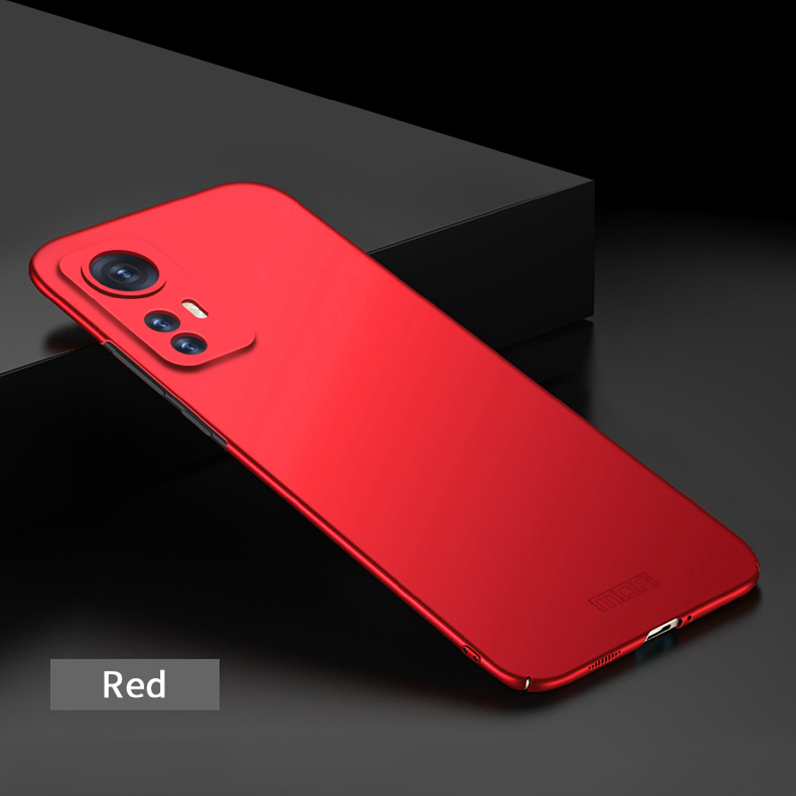 Mofi JK-1 Shield Hard PC Phone Hülle Für Xiaomi 12 Pro 5G/12S Pro 5G/12 Pro (abmessung) 5g, Matte Oberflächenbeschützte Mobiltelefonabdeckung - Schwarz