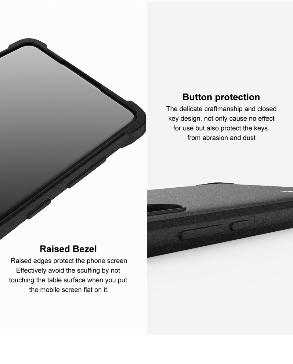 IMAK Para Xiaomi 12 5G/12X 5G/12S 5G Textura Fosca Airbag à Prova de Choque à Prova de Choque TPU Capa Com Protetor de Tela - Preto