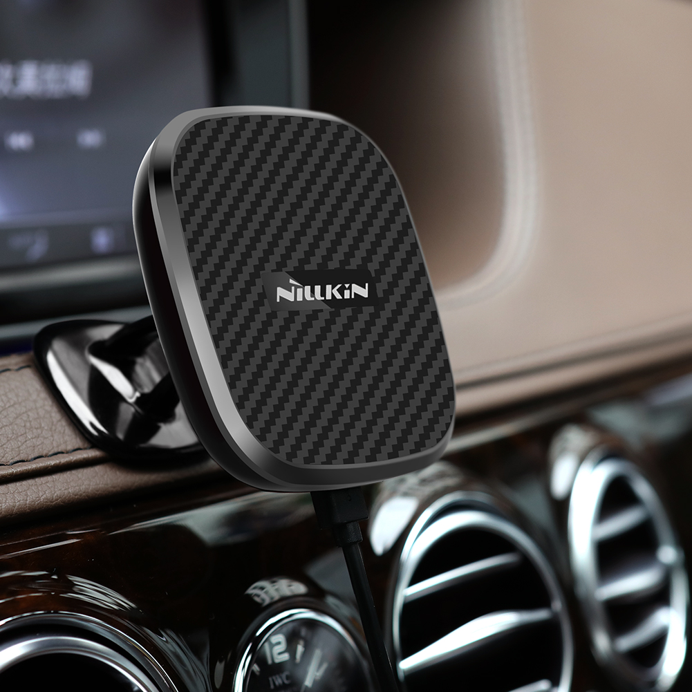 NILLKIN Car Magnetic Wireless Charger Suction Phone Holder for iPhone X/8 Plus/8 - C Style