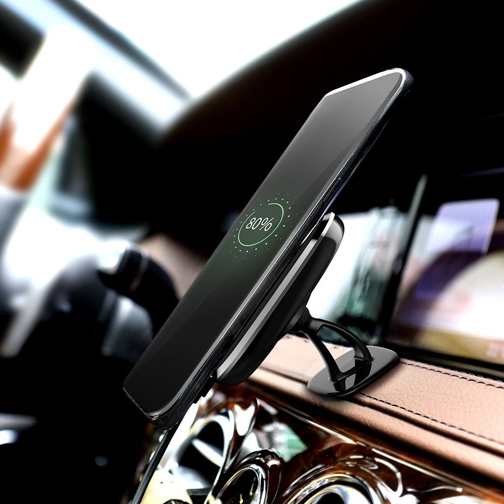 NILLKIN Car Magnetic Wireless Charger Suction Phone Holder for iPhone X/8 Plus/8 - C Style