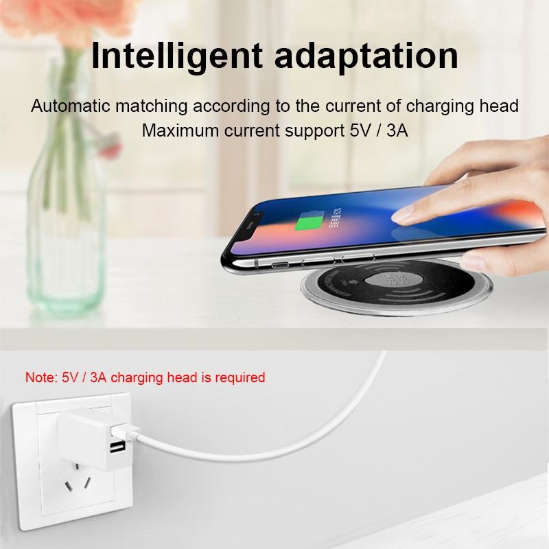 Kp-zc Impherporop Intrack-il Burant Inchethtop PD USB a + c Dual Port 15W qi Chargeur Sans Wiress de Charge Fast