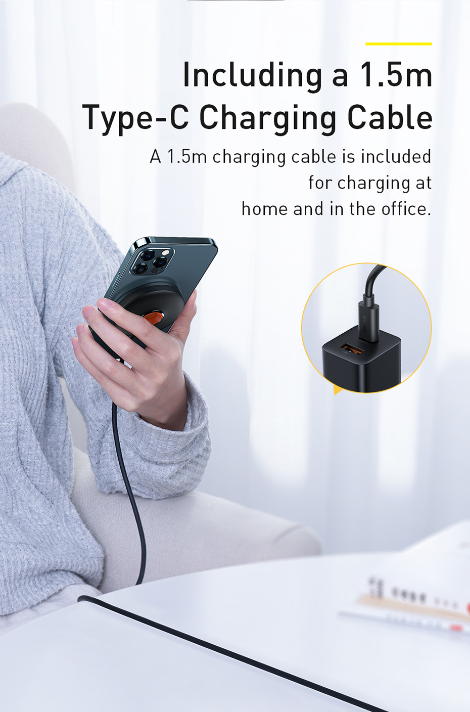 Gadgetoo Baseus Simple Magnetic Wireless Charger With Phone Charging Stand 102001938A-9