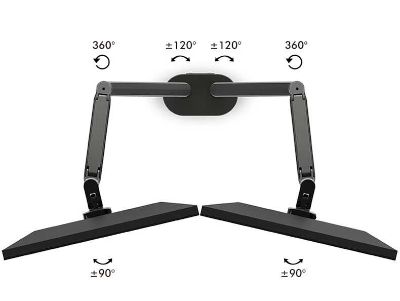 UPERGO OZ-2 do Monitor de LCD do LCD Stand Tolemente Ajustável de Montagem de Mesa Com Montagem VESA - Cinza Escuro