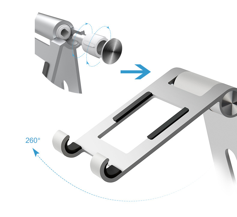 UPERGO AP-4XL Ajuste do Comprimido de Comprimido Móvel Para Desktop de Metal Stand Stand - Preto