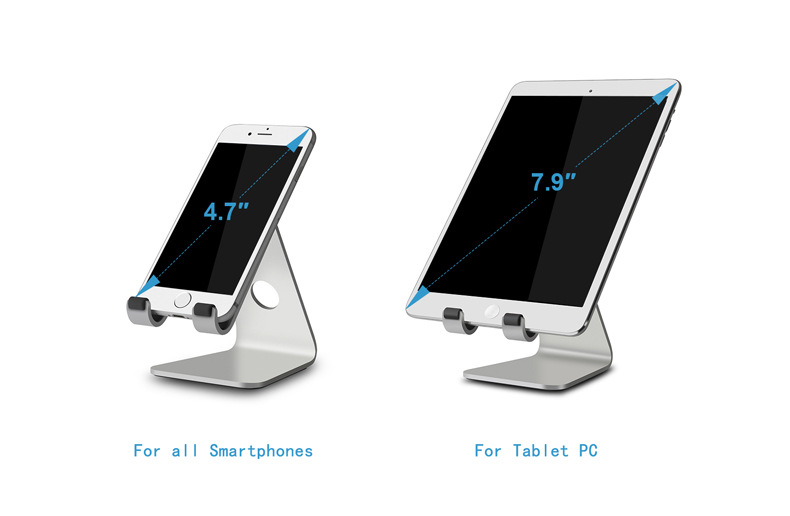 UPERGO AP-4SL Aluminium-legierungs-tablet-stand Mobile Schreibtisch Mobilfunkhalter - Silber-