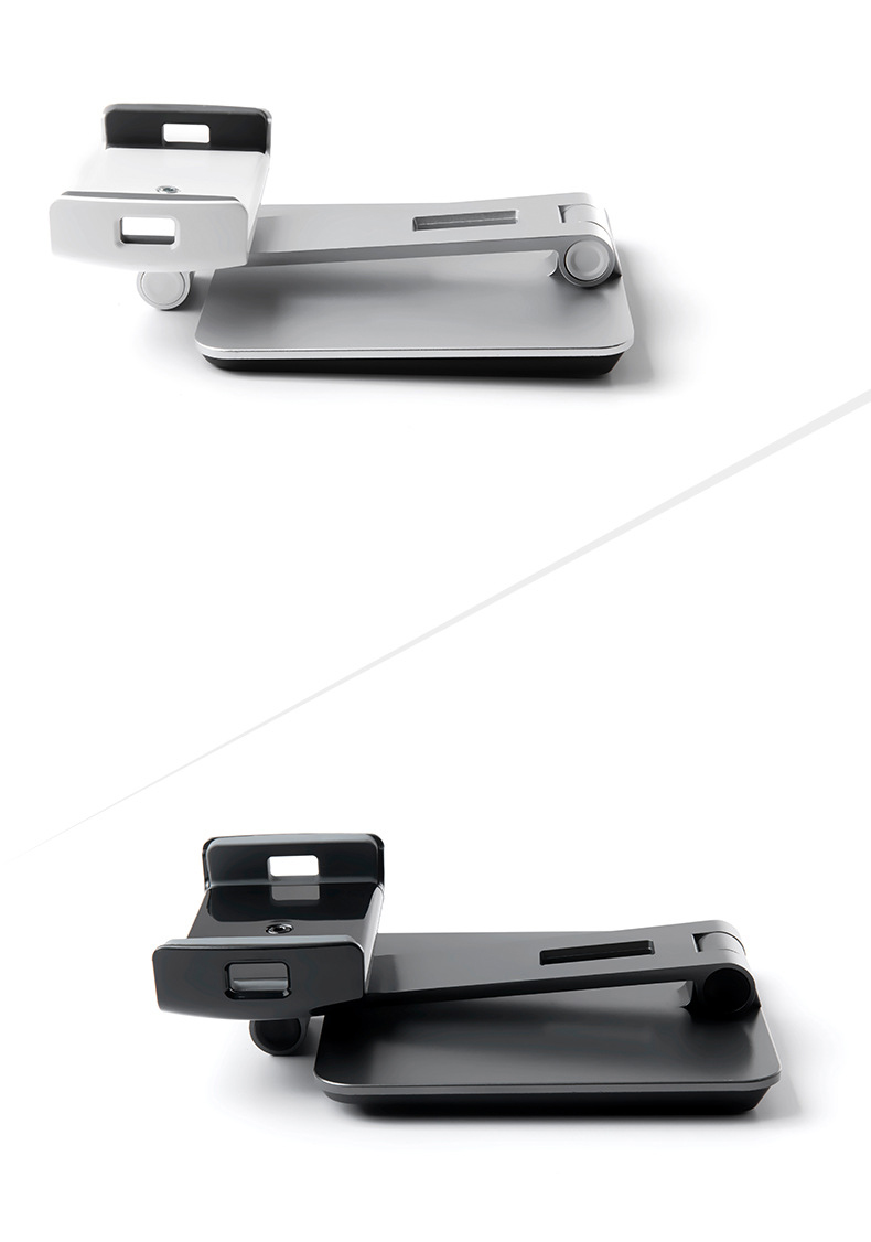 UPERGO AP-7X Universal 4 ~ 14 Pouces Alliage D'aluminium 360 ° Rotatif de Bureau Tablet Tablet Téléphone - Argent