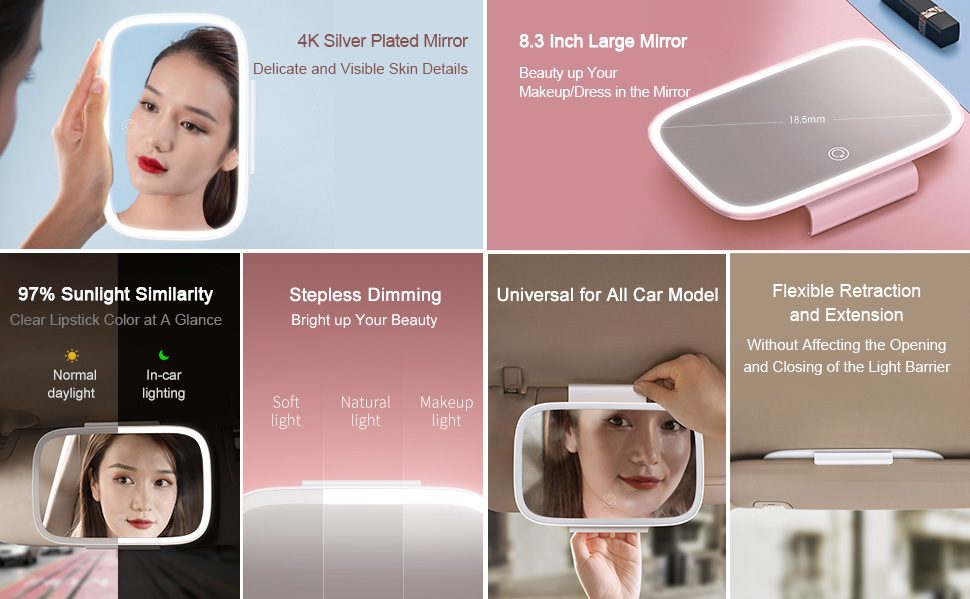 baseus-delicate-queen-car-makeup-mirror-led-car-interior-cosmetic-mirror baseus-delicate-queen-car-makeup-mirror-led-car-interior-cosmetic-mirror