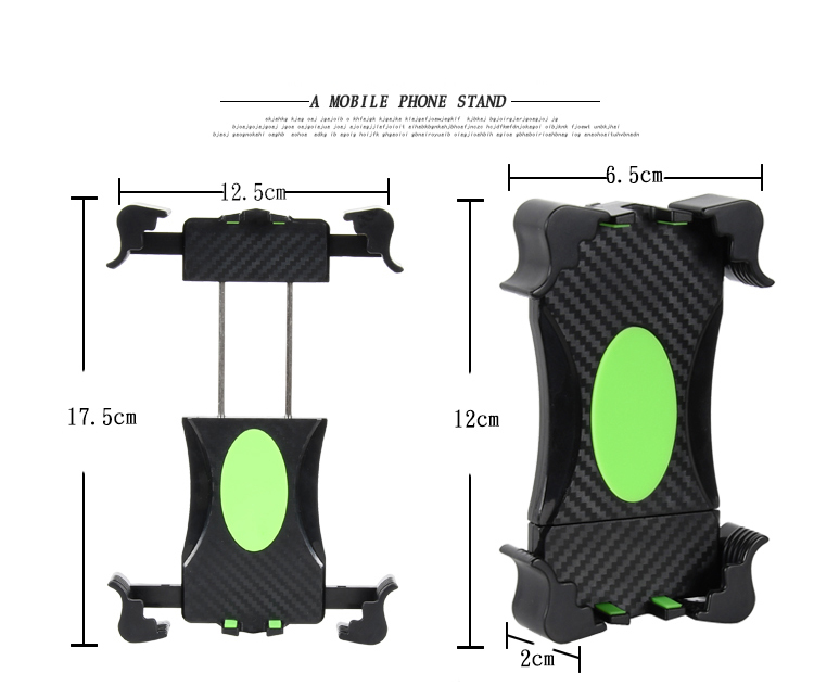 Soporte Universal Del Teléfono De La Bicicleta Montaje De La Motocicleta - Negro