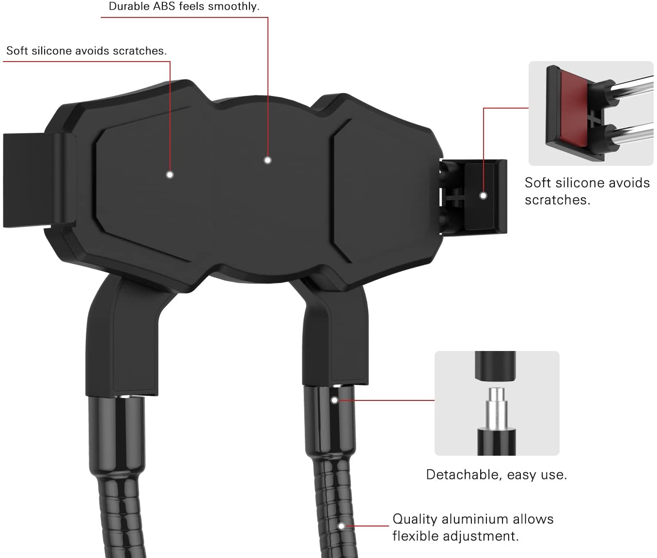 Soporte Universal De Metal Para 4 '' - 10.5 "Teléfono Celular Y Tableta