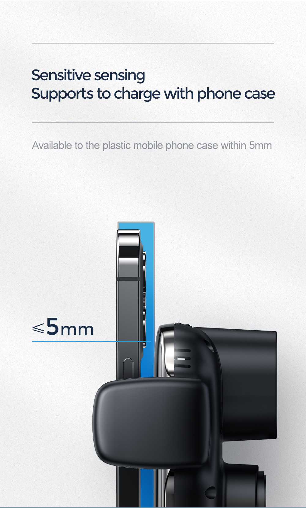 JOYROOM JR-ZS248 Intelligent Self-aligning 15W Quick Charge Qi Wireless Car Charger - CD Version-10