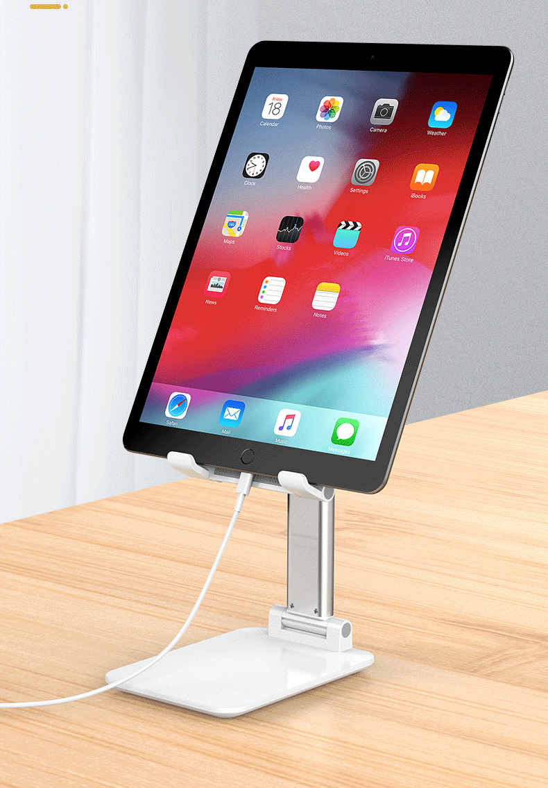 CCT4 Plus Desktop Phone Holder with Telescopic Height Folding Tablet Bracket Table Stand-11