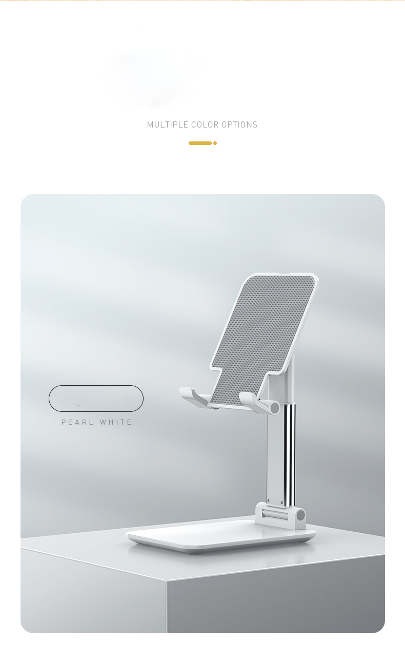 CCT4 Plus Desktop Phone Holder with Telescopic Height Folding Tablet Bracket Table Stand-12