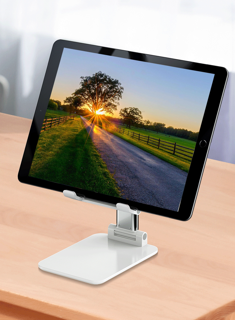 CCT4 Plus Desktop Phone Holder with Telescopic Height Folding Tablet Bracket Table Stand-5