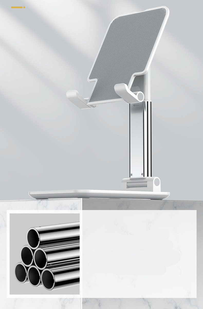 CCT4 Plus Desktop Phone Holder with Telescopic Height Folding Tablet Bracket Table Stand-6