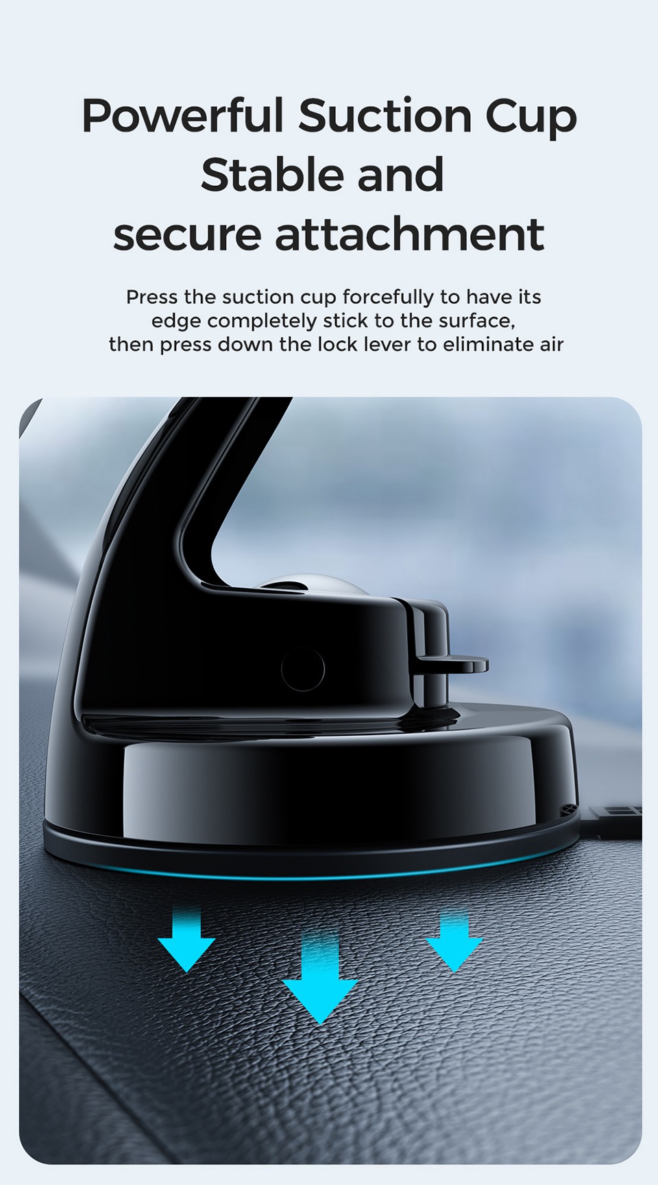 JOYROOM JR-ZS290 15W Magnetic Wireless Car Charger Holder for iPhone 12 / 13 Series Dashboard / Windshield Phone Mount Charger-7