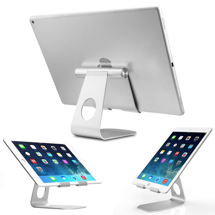 Porta Del Supporto Desktop Per Tablet in Lega di Alluminio Per Ipad Pro/iPad Air 2 - Color Argento