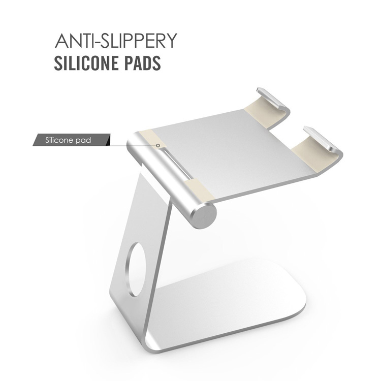 Aleación de Aluminio Aleación Rotativa de la Tableta Desktop Soporter Cunsel Para Ipad Pro/iPad Air 2 - Color Plata