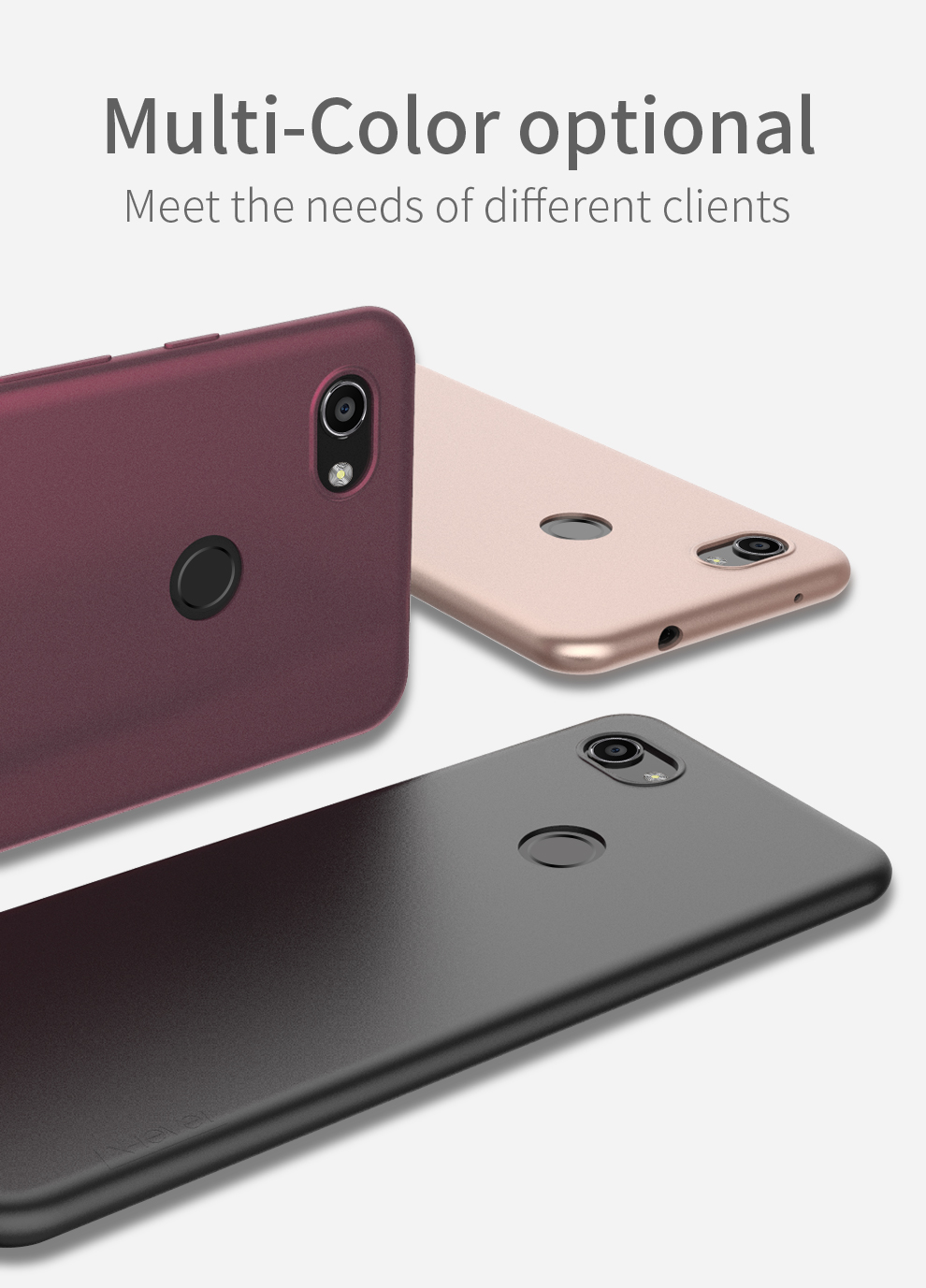 Couverture de Cas de Téléphone TPU Matte TPU de Niveau x Pour Google Pixel 3a - le Noir