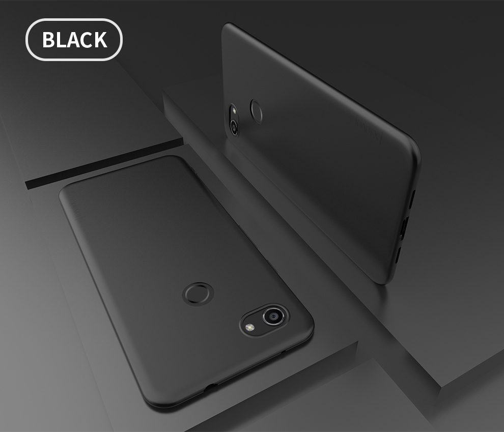 Couverture de Cas de Téléphone TPU Matte TPU de Niveau x Pour Google Pixel 3a - le Noir