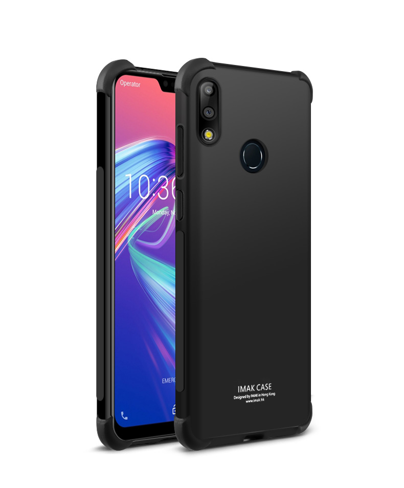 IMAK Skin Feel Troof Toof TPU Portable Case de Téléphone Pour Asus Zenfone Max Pro (M2) ZB631KL - Noir Mat