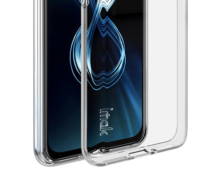 IMAK UX-5 Série Full Corporal Choffrof e Scratch Crystal Transparent TPU Soft TPU Case Tape Para Asus Zenfone 8 - ZS590KS