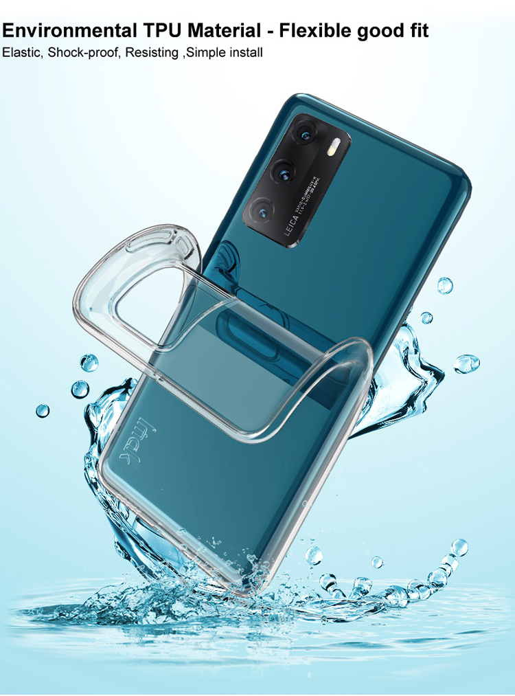 Imak UX-5 Serie Full Body Shock a Prueba de Amortiguadores y Rastro de Cristal Transparente Cubierta de Estuche de TPU Para Asus Zenfone 8 - ZS590KS