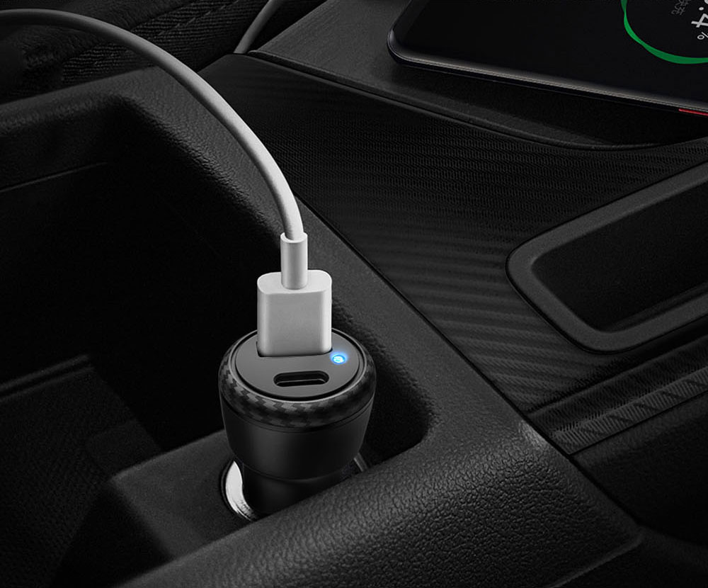 MCDODO CC-5970 MDD Dual Port Quick Charge Qc3.0 + pd 38W Charger de Voiture Adaptateur de Chargeur de Téléphone Mobile de Portage Rapide