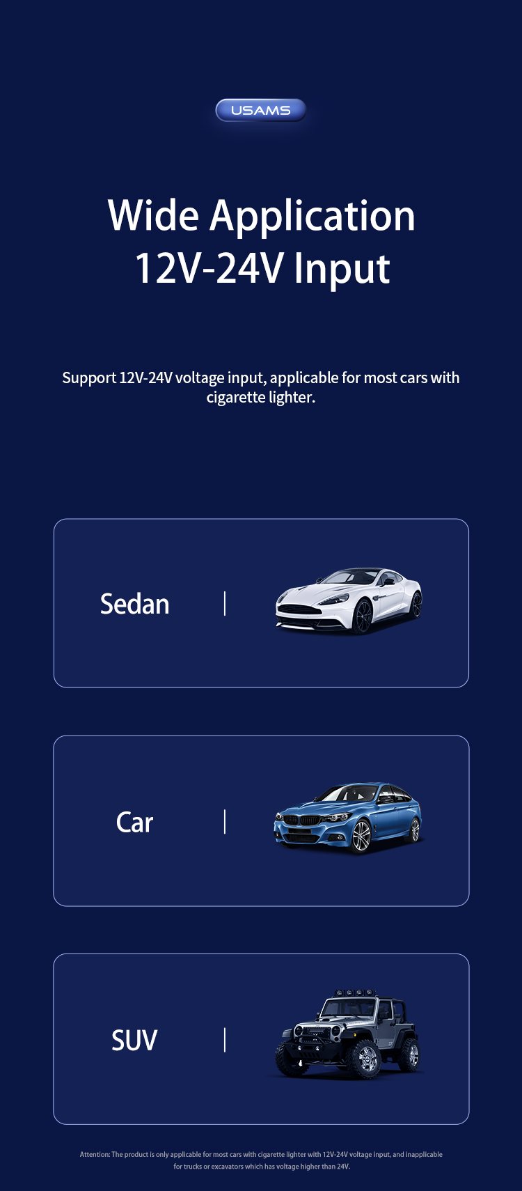 Швидке автозаряджання 72W Usams US-CC155 C29 1*USB-A 1*USB Type-C Light Gold з дисплеєм Автомобильный Черный