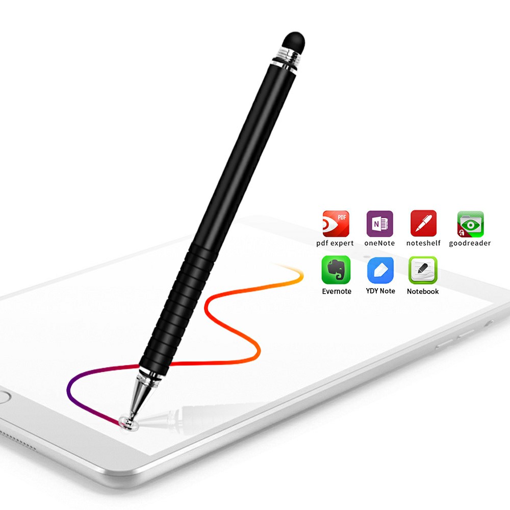 Fonken DRB-01 2 In 1 Kapazitiver Bildschirm Stift Zeichnungsstift Für Iphone Android Tablet - Schwarz