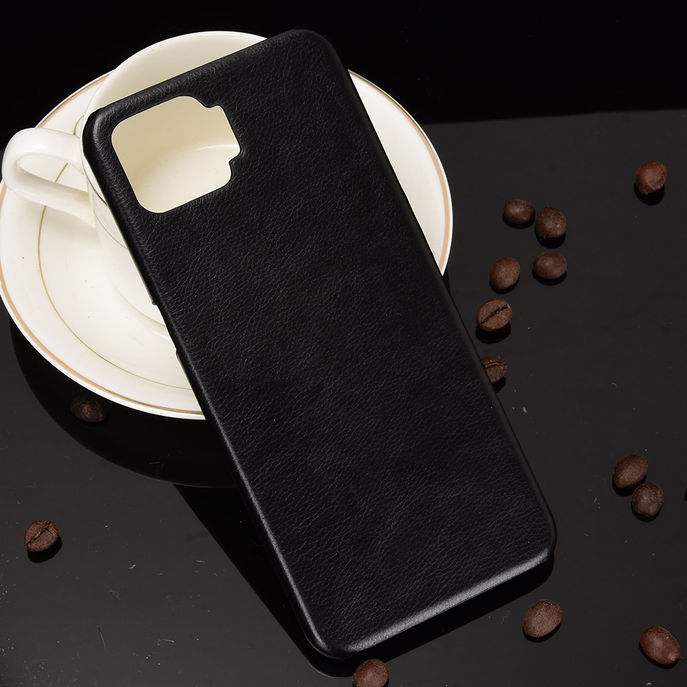 Litchi Texture PU Leather Coated PC Mobile Casing for Oppo F17 / A73 - Black-5