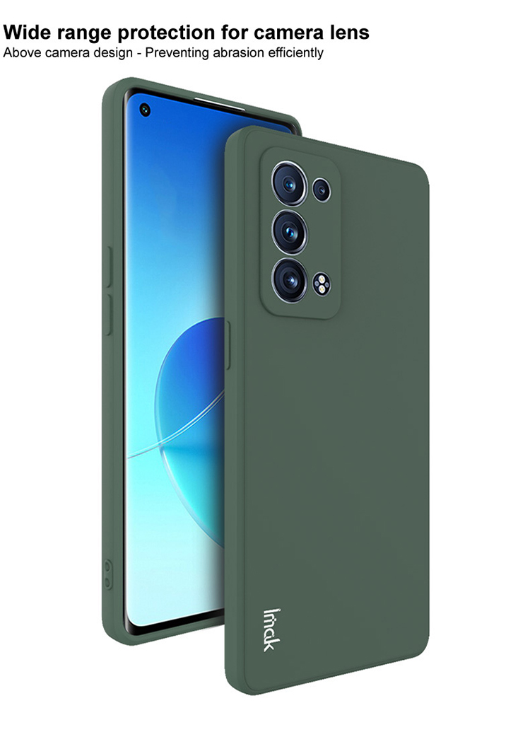 IMAK Uc-4-serie Soft TPU Flexible Gerade Rahmen-handy-hülle Für Oppo Reno6 Pro+ 5G/Pro 5G (Snapdragon) - Schwarz