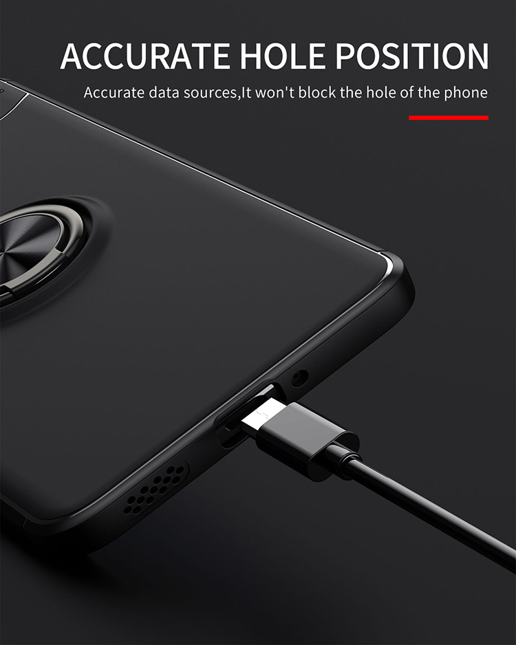 Portada de Anillo Patada de Kickstand TPU Soft Tpu Matte Recubrimiento de la Cubierta Protectora Anti-Scratch Para Oppo Reno7 SE 5G - Negro