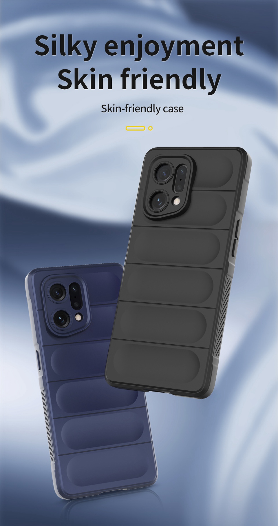 Pour Oppo, Trouver X5 Professeur de Téléphone Portable Flexible Soft TPU TPU TPU Antélip - Bébé Bleu