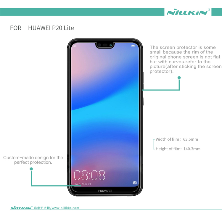 Nillkin Matte Anti-scratch Lcd-bildschirmschutzfilm Für Huawei P20 Lite / Nova 3e