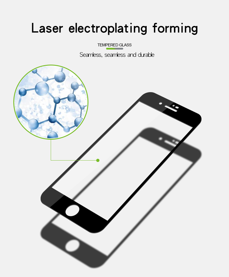 MOFI 2.5D 9H In Voller Größe Gehärteter Glas-Displayschutzfolie Für IPhone 8 Plus / 7 Plus. - Schwarz