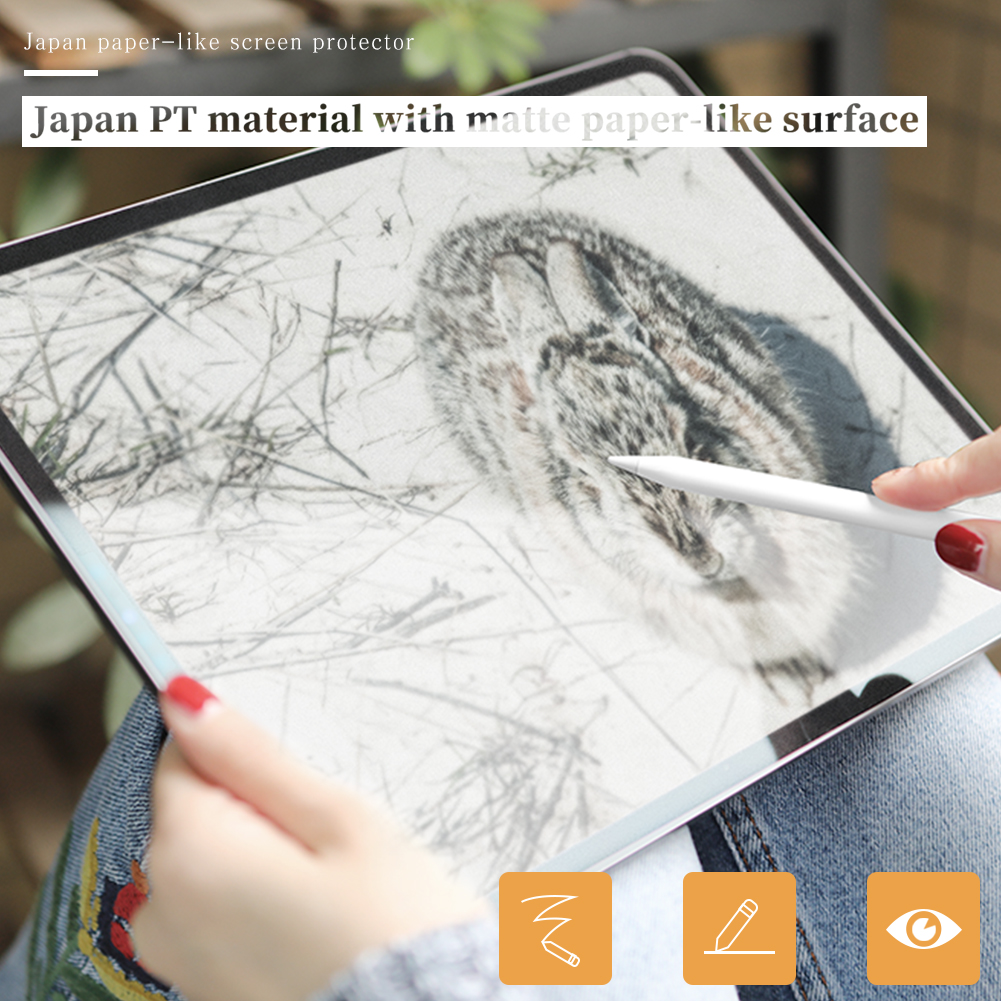 Nillkin AR Paperähnlicher Bildschirmschutz [Japan Pt-material Mit Speziell Behandelter Mattes Oberfläche] Für Ipad Pro 12,9-zoll (2021) (2020)/(2018)