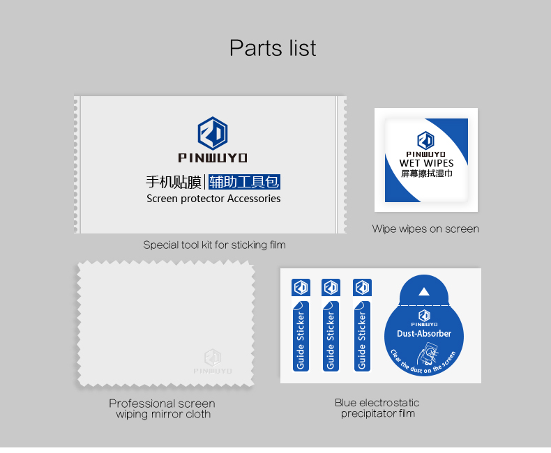 Pinwuyo Per Huawei Y6 Pro (2019) / Honor 8A Full Size 2,5d a Bordo Arco Temperata Protettore a Schermo Antidreno Anti-esplosione