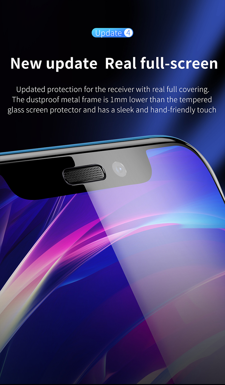 BASEUS for iPhone XR 6.1 inch Cellular Dust Prevention Tempered Glass Full Screen Protector - Black-7