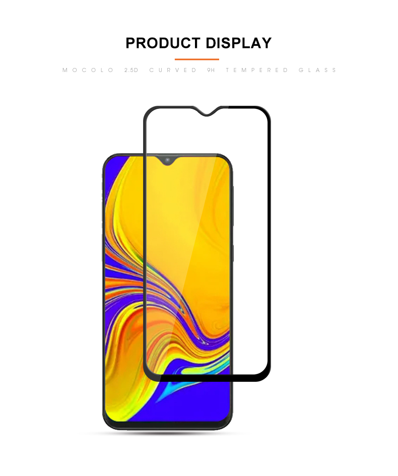 Pellicola Proteggi Schermo In Vetro Temperato Per Stampa Di Seta MOCOLO Per Samsung Galaxy A50 / A20 / A30 / M30 / A40S (Cina) / M31, Colla Completa Copertura Completa Pellicola HD Anti-esplosione, Anti-impronta Digitale, Bolle Gratis