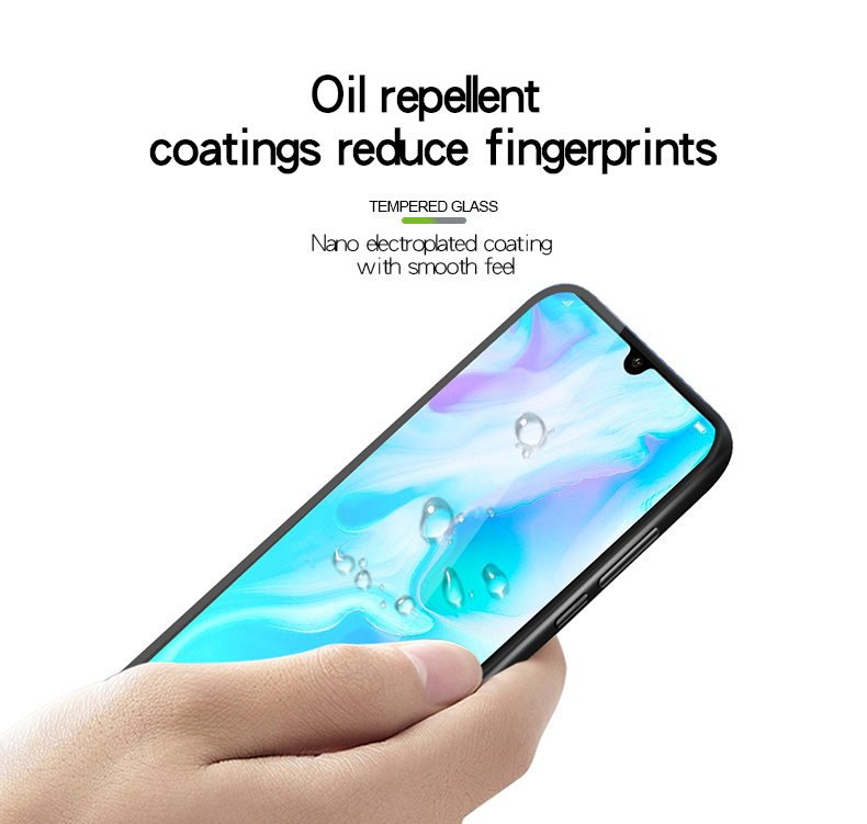 MOFI 3D Gebogene Geschwungene Glasschriftenschutzfilm in Voller Größe Für Huawei P30 Lite/nova 4e/p30 Lite New Edition