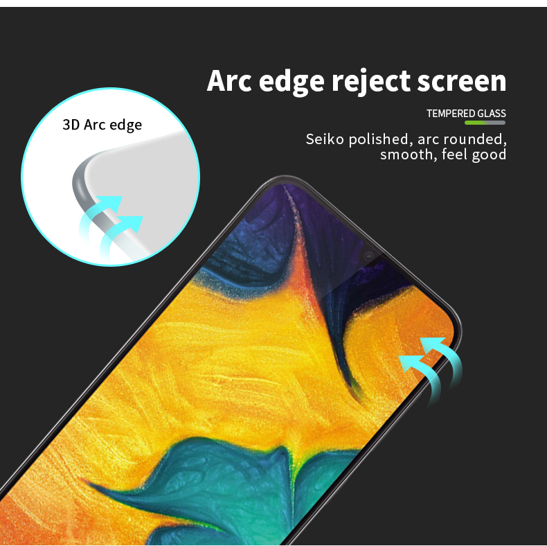 Pinwuyo Curved Pantalla Completa Película De Vidrio Anti-explosión Templado Para Samsung Galaxy A40