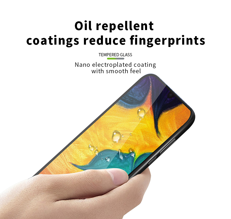 Pinwuyo Curved Pantalla Completa Película De Vidrio Anti-explosión Templado Para Samsung Galaxy A40